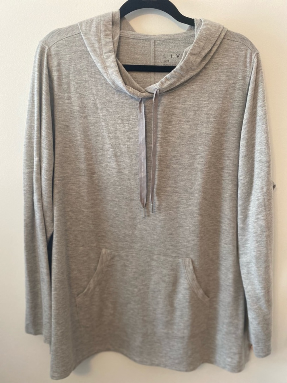 Lane Bryant LIVI Heather Gray Light Weight
Hoodie